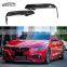 F30 F35 M Sport MAD Style Carbon Fiber Fog Lamp Lip Front  Air Knife For BMW 3 Series F30 F35