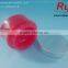 15/30/50g red oval acrylic jars with silver cap, empty cosmetic acrylic container