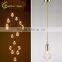 Iron Copper Halogen led Bulb Pendant Light