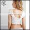 Womens Clothing Floral Lace Longline Bralette