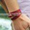 Fashion design charm custom bracelet mens leather bracelet for men