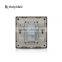 New Type Golden aluminum 1 Gang 2 Way Wall Light Switch