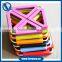 2015 Hot selling flexible silicone coaster, stretch and enlarge silicon mat