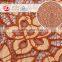 Factory orange fall plate embroidered lace fabric samples of lace for dresses