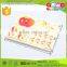 New Products in China Market Apple Fraction Peg Puzzle Early Learning Wood Puzzle
