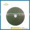 Abrasive diamond cutting disc for metal and inox with double nets