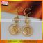 Wholesale Coin Money 24k Gold Plated Muslim Jewelry Islamic Gold Earring