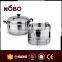 stainless steel steam cooking pot with double bottom