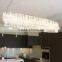 Luxury vanity high qualtiy modern oval rain drop crystal chandelier for kitch island