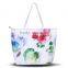 100% Cotton Summer Style Chinese Ink Painting Women Handbag Floral Beach Bag Quality Choice