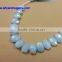 Aquamarine Hand made 10*14 mm Faceted Oval shape, 6" Strand length 100% Natural gemstones