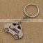 Custom laser engraved metal car shaped keychain car keychain
