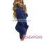 Blue Long Shirt Belted Shift Dress with designer one piece dress western