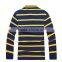 mens autumn striped design thick full sleeve leisure polo t-shirts