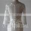Real Sample Appliqued Lace 3/4 Long Sleeve Fish Style Wedding Dress Price