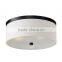 New Ceiling Light With White Fabric Shades