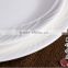 White porcelain customize dinner round plate for hotel home