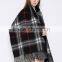 2015 Fashion New Womens Winter Genuine Camel Cashmere Wool Plaids Scarf Shawl Pashmina Wraps with Pockets Double side double use