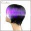 ST1B/Pink/Orange three tones mixed color fashional factory wholesale party wig glueless lace hair party wig