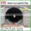 large diameter corrugated galvanized steel pipe