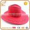 2016 new style panama hat women wholesale red straw hats