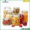 hermetic food glass jar 450ml jam storage bottle with sealing lid