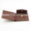 custom fashion black genuine leather wallet for men