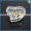 Popular design transparent glass jewelly box heart shape