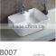 new desigh squre ceramic basin bathroom white square single hole art basin hot sale cheap price wash basin YB007