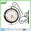2015 double sided garden wall clock