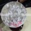 Melting Snow Large Clear Crystal Ball Ornaments