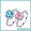 New Arrival 925 cz Ring Sapphire Pink cz Diamond for Women Wedding Engagement Wholesale Jewelry