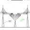 PVC tension fabric membrane and textile architecture heat insulation for canopy of sun shade