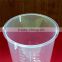 600ml High Transparency Plastic Beaker, disposable plastic measuring cup, pp beaker