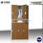 steel dressing room lockers six door brown wardrobe electronic code lock clothes storage locker