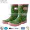 2014 popular handmade multicolor kids rubber rain boots