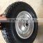 rubber wheel 3.50-7 with Hot dip galvanized steel rim