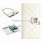 Leather wallet flip cover case for iphone 5SE case with chainlet