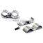 Chrome wire shelf post clamps