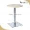 Wholesale cheap western table stainless steel base fast food restaurant dining table