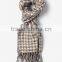 100% wool fashion classical houndstooth long scarfs with tassel 2016