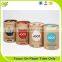 Eco-Friendly cylinder paper box for instant coffee packaging