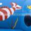 inflatable shark tunnel/inflatable mascot tunnels/pvc cheap inflatable tunnel