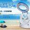rechargeable fan with LED light/rechargeable lamp with fan/rechargeable emergency fan with light