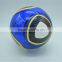 Laser leather ball football for sale