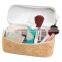 Boshiho natural wood color cork fabric bag make up case