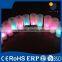 ABS pillar flamless rechargeable colorful candle with stand and remote control