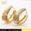 Jingli Jewelry 2016 Beautiful Gold Sleeper Earrings Plastic Ear Stud Women Fashion Earring With Rhinestone