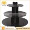 Tiered Round Cake Stand Black / Silver / Gold Cardboard Cupcake Tower Cake Decoration