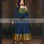 Cotton Designer Semi Stitched Embroidered Printed Salwar Kameez Suit Dress Ethnic